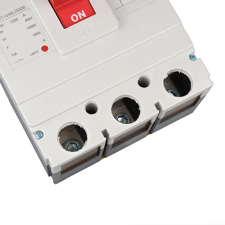 1250 Amp 3 পোল 600v Mccb সার্কিট ব্রেকার