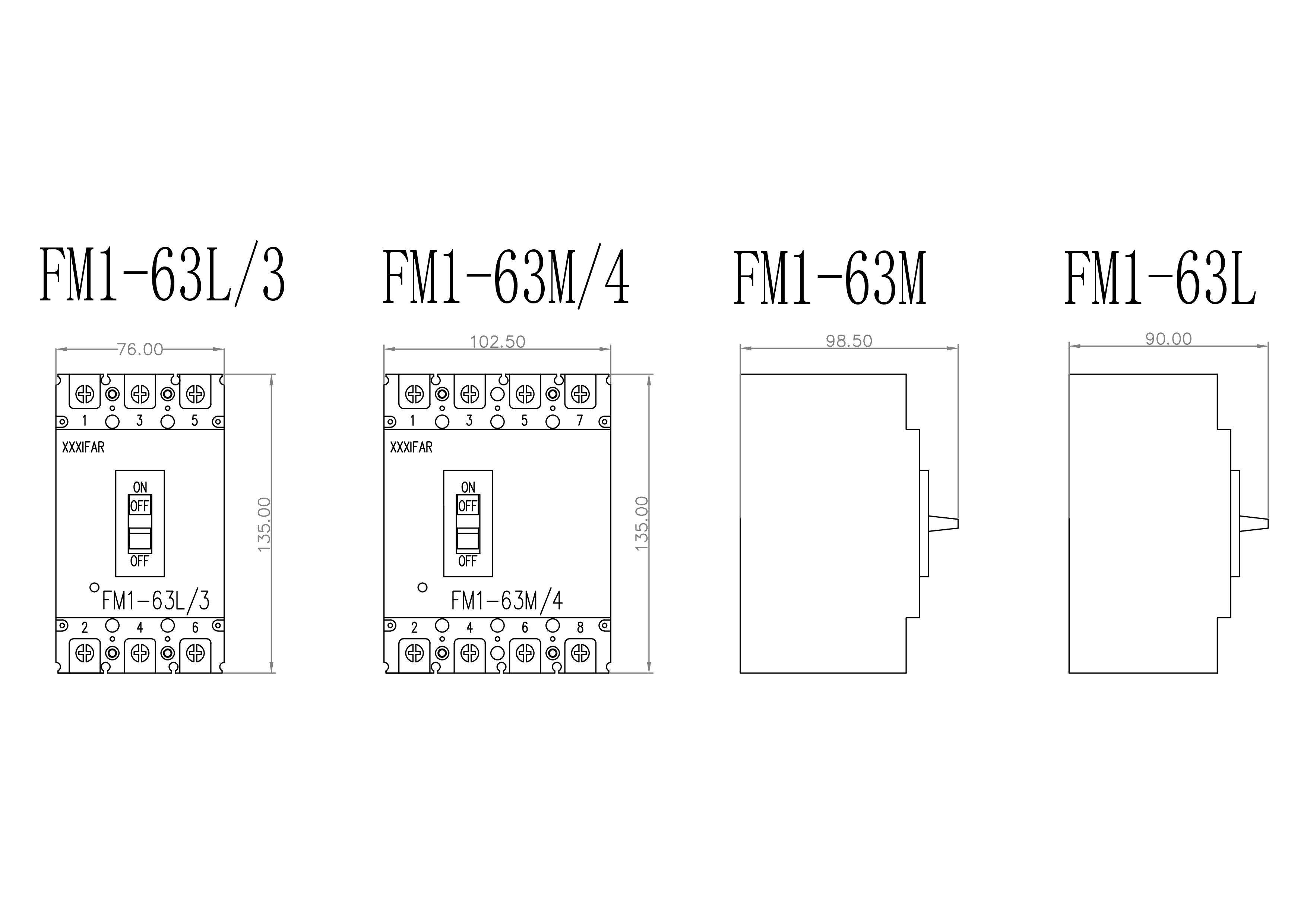 63a 4p Tpn Mccb With Auxiliary Contacts